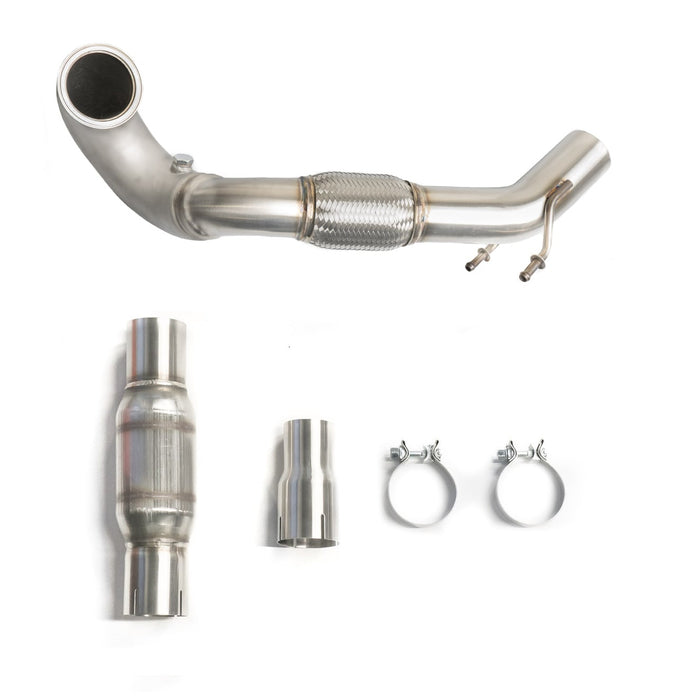 CTS Turbo Downpipe with High Flow Cat for Volkswagen MK7/MK7.5 GTI - FAS Tuning