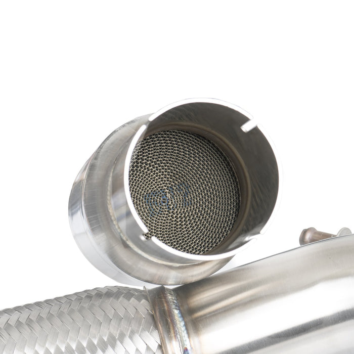 CTS Turbo Downpipe with High Flow Cat for Volkswagen MK7/MK7.5 GTI - FAS Tuning