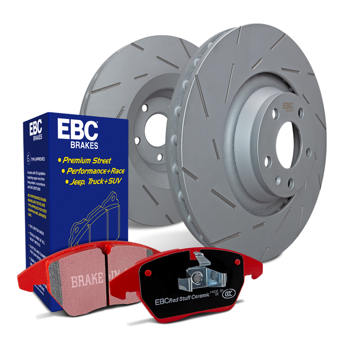 EBC S4K Redstuff Pad and USR Rotor Rear Kit VW MK8/MK8.5 GTI - FAS Tuning