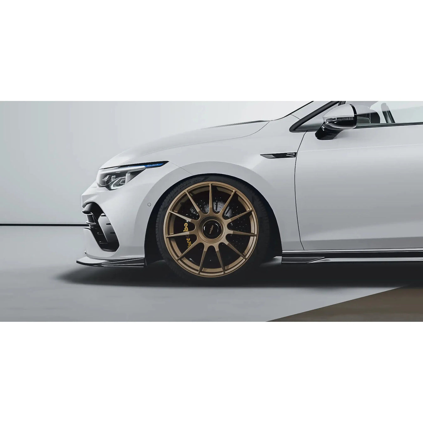 Zaero Design EVO-1 Gloss Black Front Splitter VW MK8 Golf R - FAS Tuning