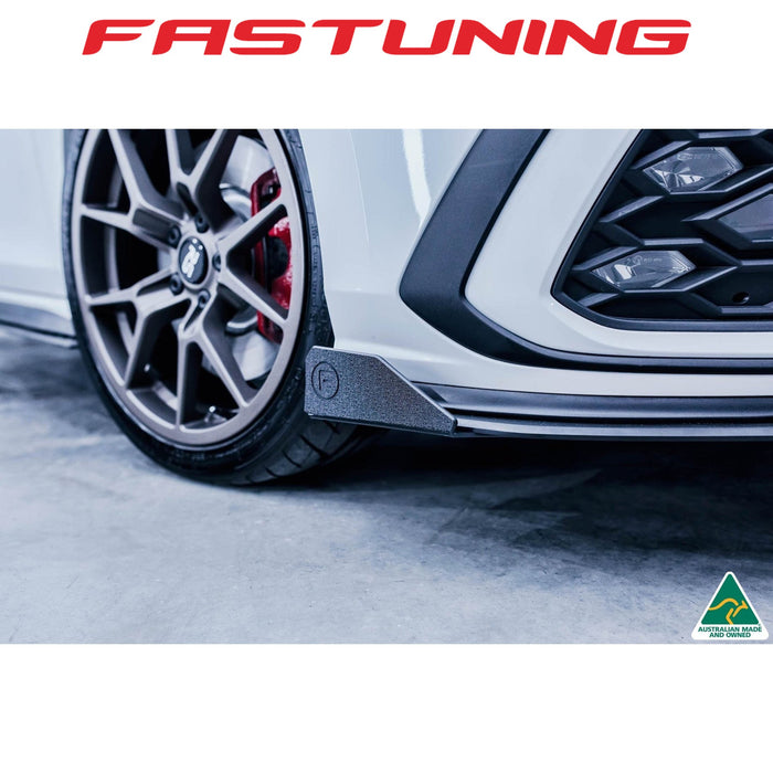 Flow Designs Front Lip Splitter & Bumper Reinforcement Plate VW MK8 GTI