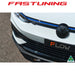 Flow Designs Chassis Mounted Front Lip Splitter VW MK8 Golf R - FAS Tuning