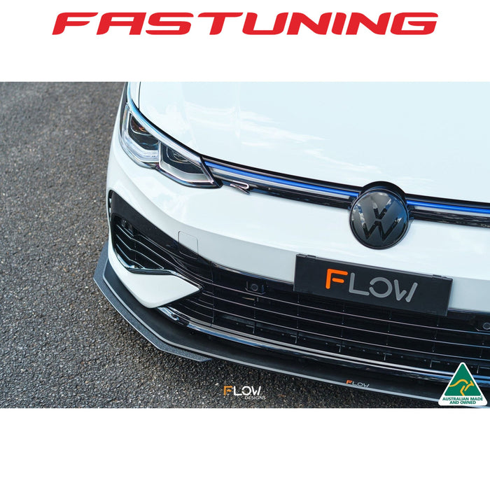 Flow Designs Front Lip Splitter Extensions VW MK8 Golf R