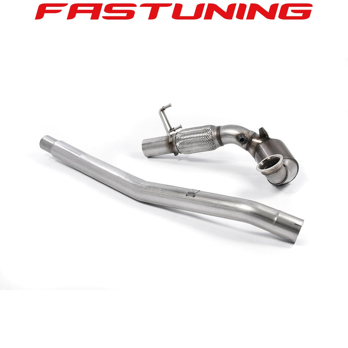 Milltek Cast Large Bore Downpipe and Race Cat for OE Exhaust VW MK7 GTI
