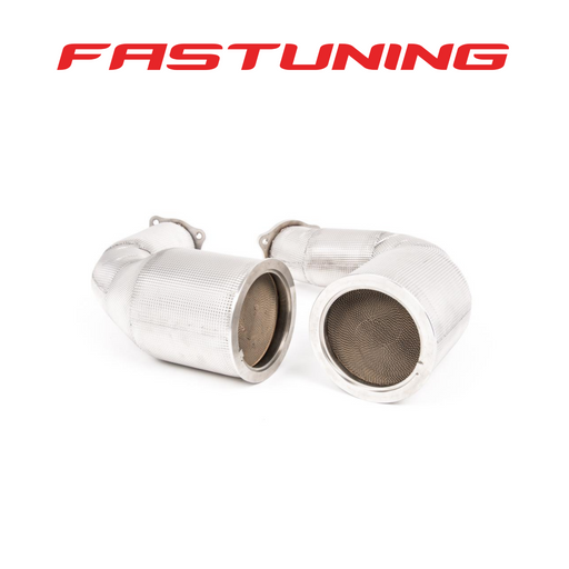 Milltek Large Bore Downpipes with Hi-Flow Sports Cats Audi B9 RS5 - FAS Tuning
